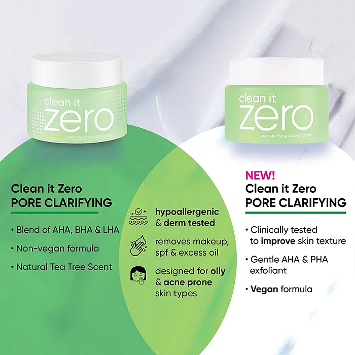 Balsam pentru curatare si demachiere pentru pori dilatati cu arbore de ceai Clean It Zero Pore Clarifying Balm