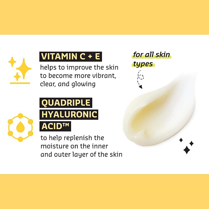 Crema de fata iluminatoare cu vitamina C si acid hialuronic Aqua Bomb Brightening