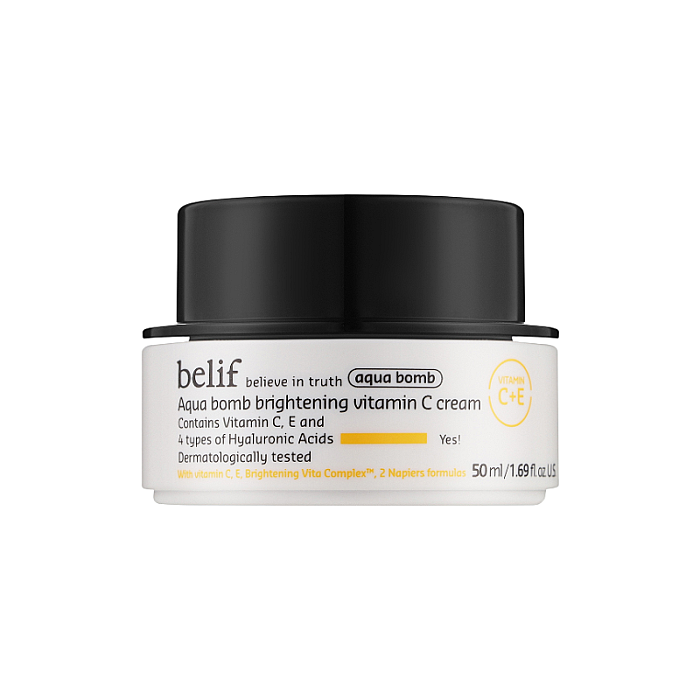 Crema de fata iluminatoare cu vitamina C si acid hialuronic Aqua Bomb Brightening