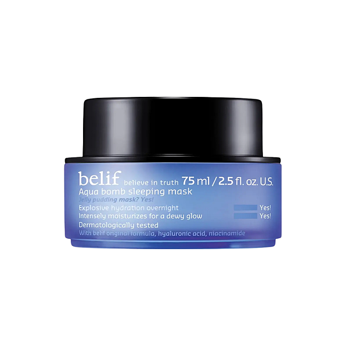 Masca de fata hidratanta cu acid hialuronic si niacinamide Aqua Bomb Sleeping Mask