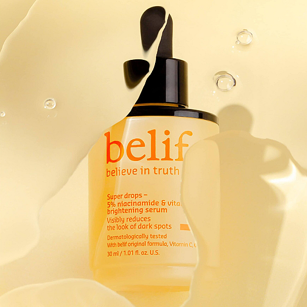 Ser de fata iluminator cu niacinamide si vitamina C Super Drops 5%