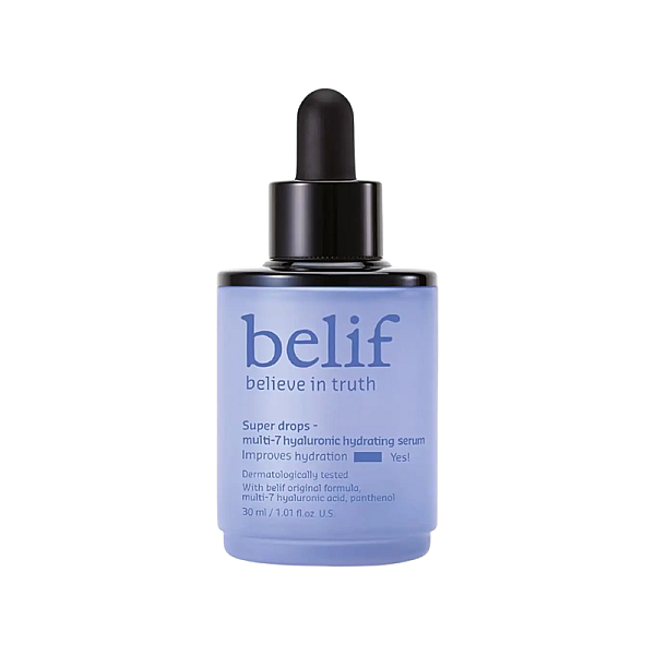 Ser de fata hidratant cu 7 tipuri de acid hialuronic Super Drops 7