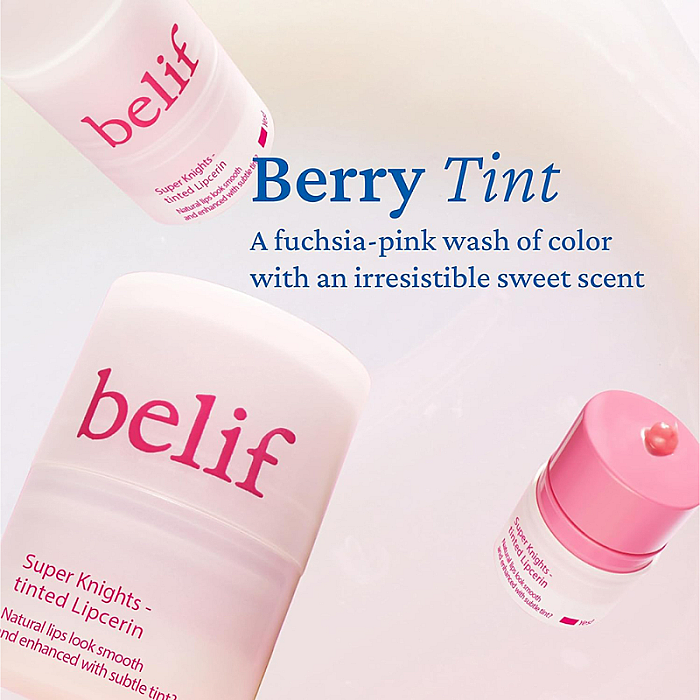 Balsam de buze cu serine Super Knights Berry Tinted Lipcerin