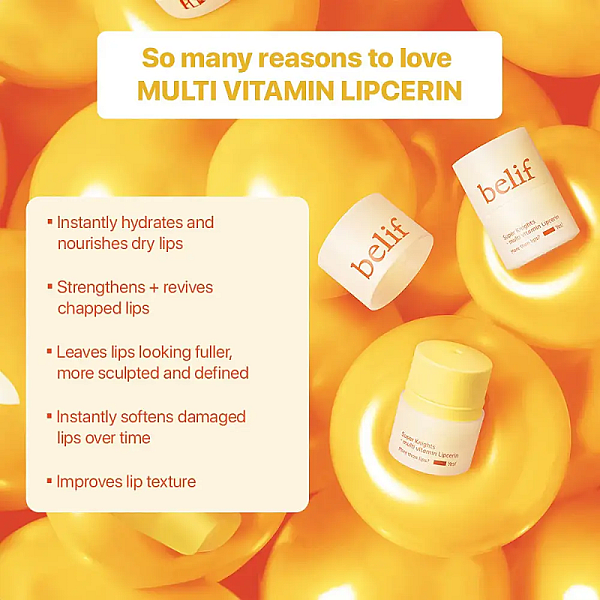 Balsam de buze cu multivitamine Super Knights Multivitamin Lipcerin