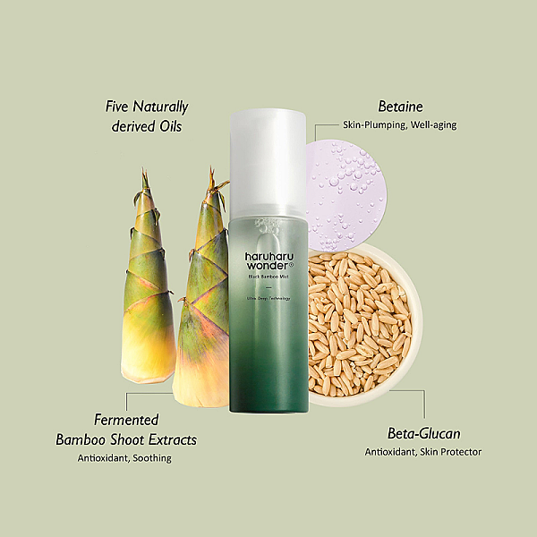 Spray de fata hidratant cu extract de bambus Black Bamboo Mist