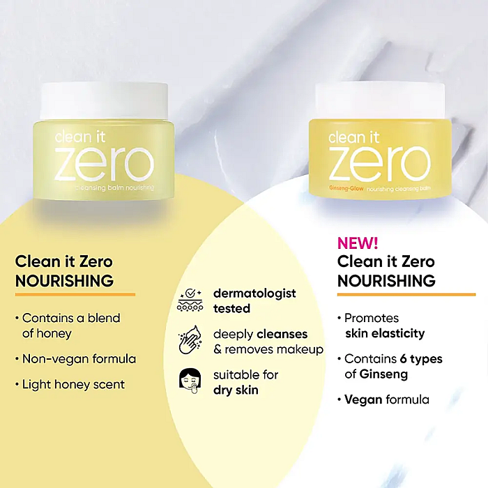 Balsam hranitor pentru curatare si demachiere cu ginseng Clean It Zero Nourishing Balm