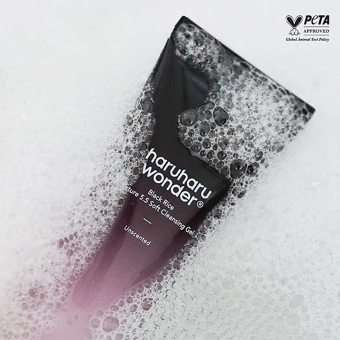 Gel de curatare pentru ten sensibil cu extract de orez negru Black Rice Soft Cleansing Gel