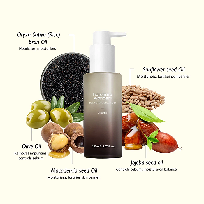Ulei de curatare cu extract de orez negru Black Rice Moisture Cleansing Oil