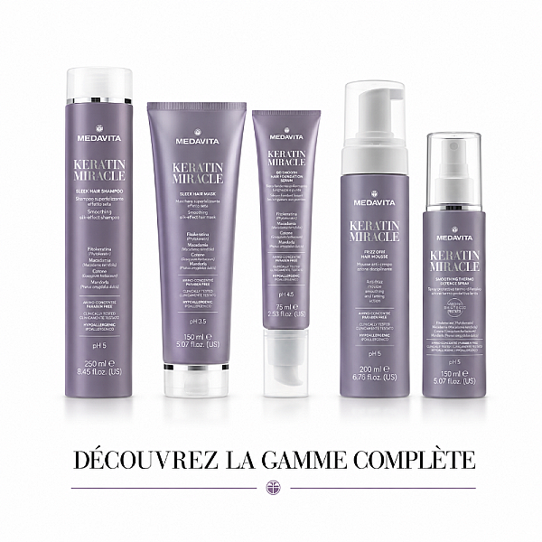 Masca cu Keratina Anti-frizz pentru netezire Keratin Miracle Sleek Hair Mask