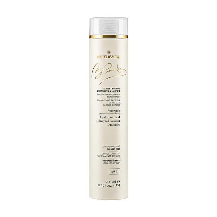 Sampon pentru blonduri calde cu Acid Hialuronic si Colagen Blondie Sunset Blonde Enhancing Shampoo