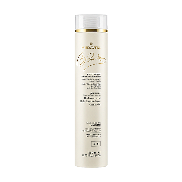 Sampon pentru blonduri calde cu Acid Hialuronic si Colagen Blondie Sunset Blonde Enhancing Shampoo