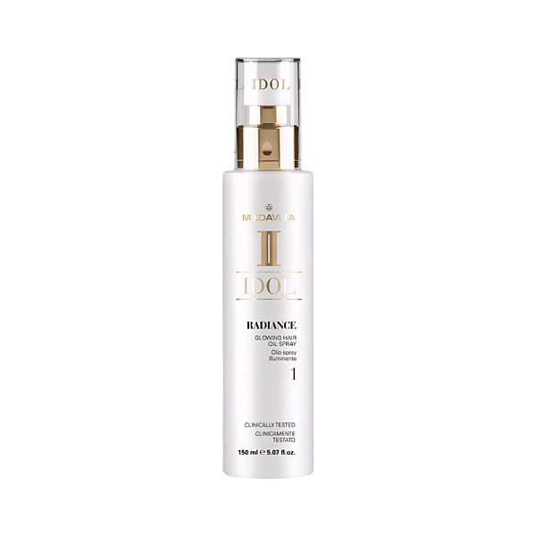 Spray cu ulei fara aerosoli pentru luciu cu fixare usoara Idol Radiance Glowing Hair Oil Spray