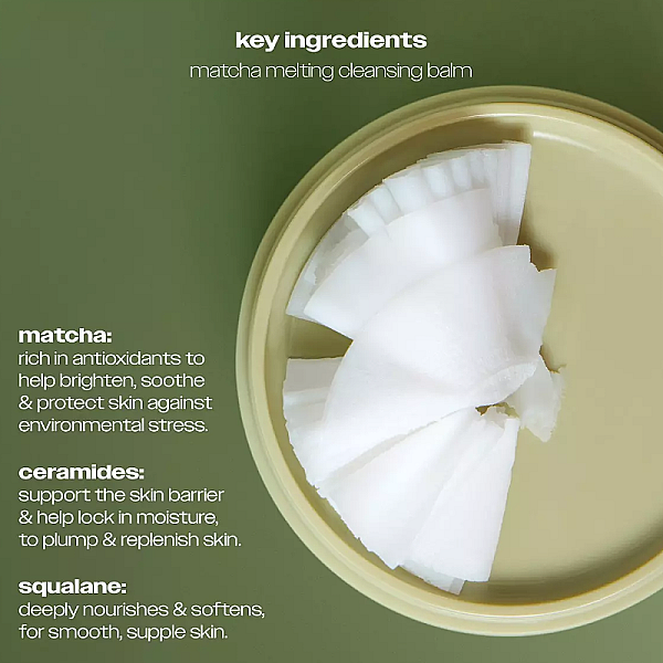 Balsam demachiant Underglow Matcha Melting Cleansing Balm