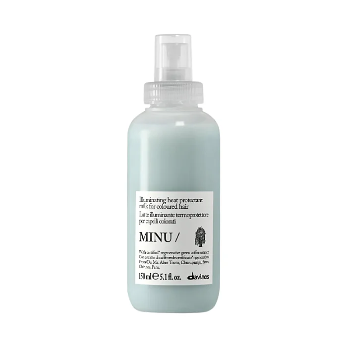 Lapte iluminator cu protectie termica pentru par vopsit MINU Illuminating Milk